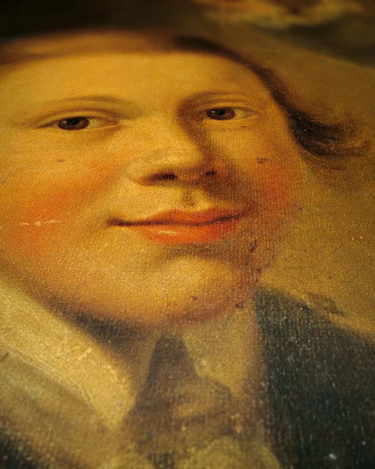 Portret van de kinderen van Barend Goudriaan op geweven fluweel, uitsnede 3 van 3