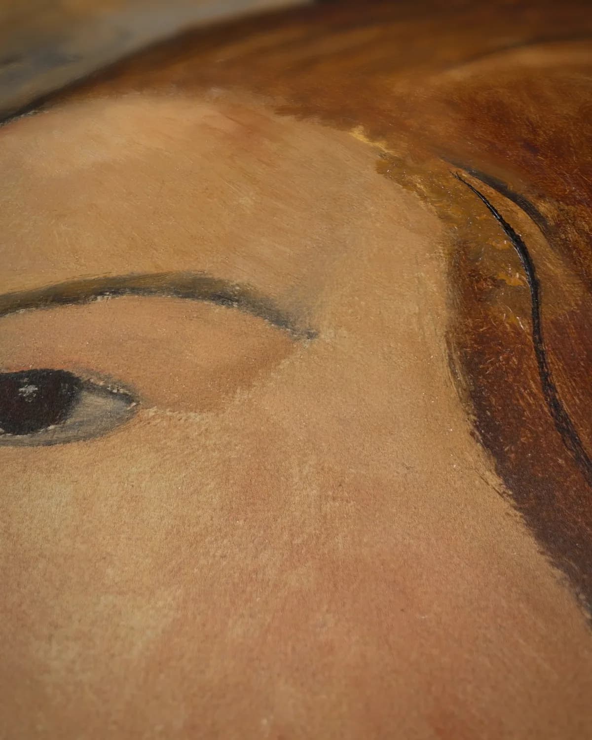 Portret van een jonge vrouw op geweven fluweel, uitsnede 3 van 3