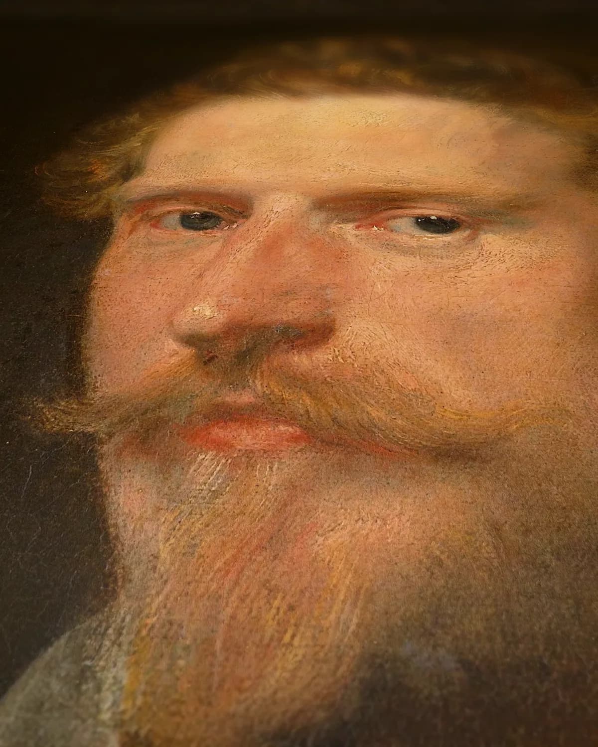 Portret van een man op geweven fluweel, uitsnede 3 van 3