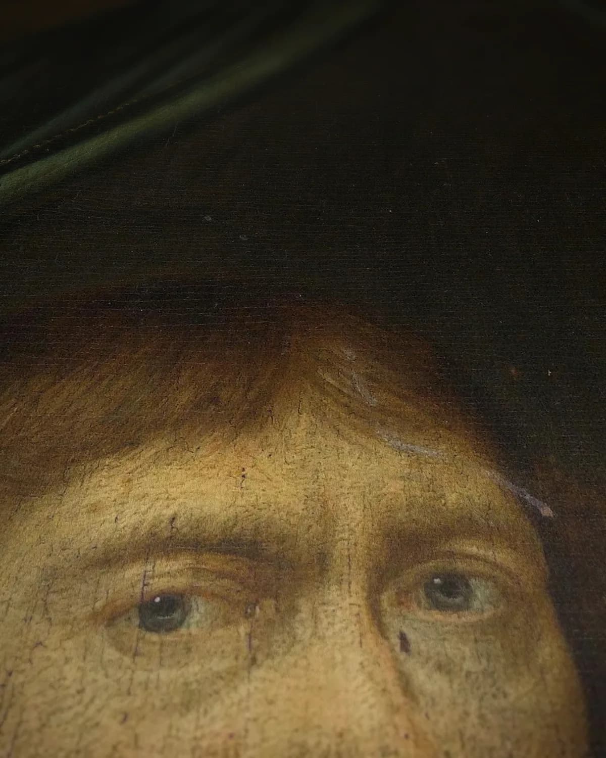 Portret van een schilder op geweven fluweel, uitsnede 3 van 3