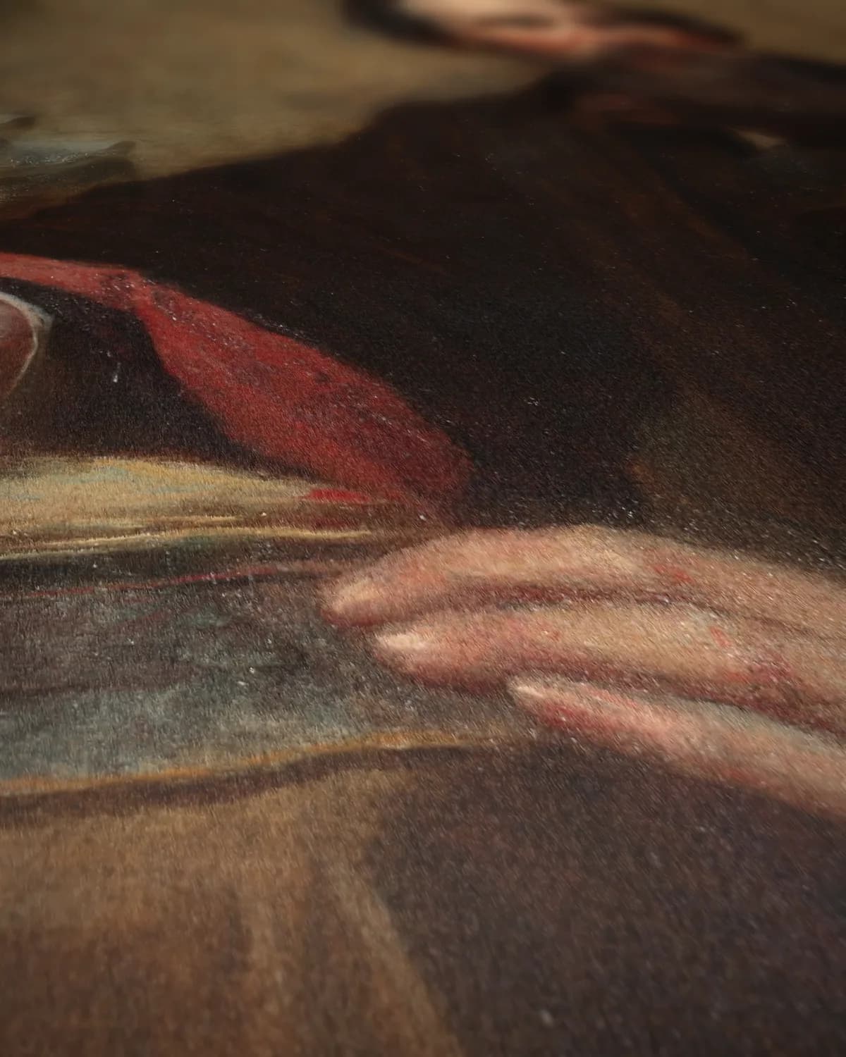 Portret van Genio C. Scott op geweven fluweel, uitsnede 2 van 3