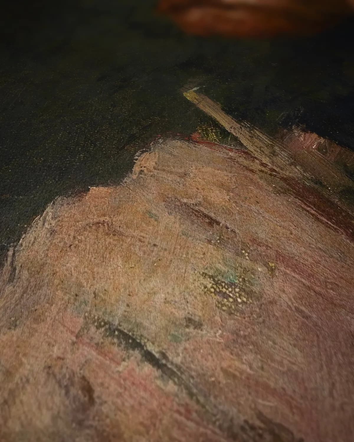 Portret Van Gogh op geweven fluweel, uitsnede 1 van 3