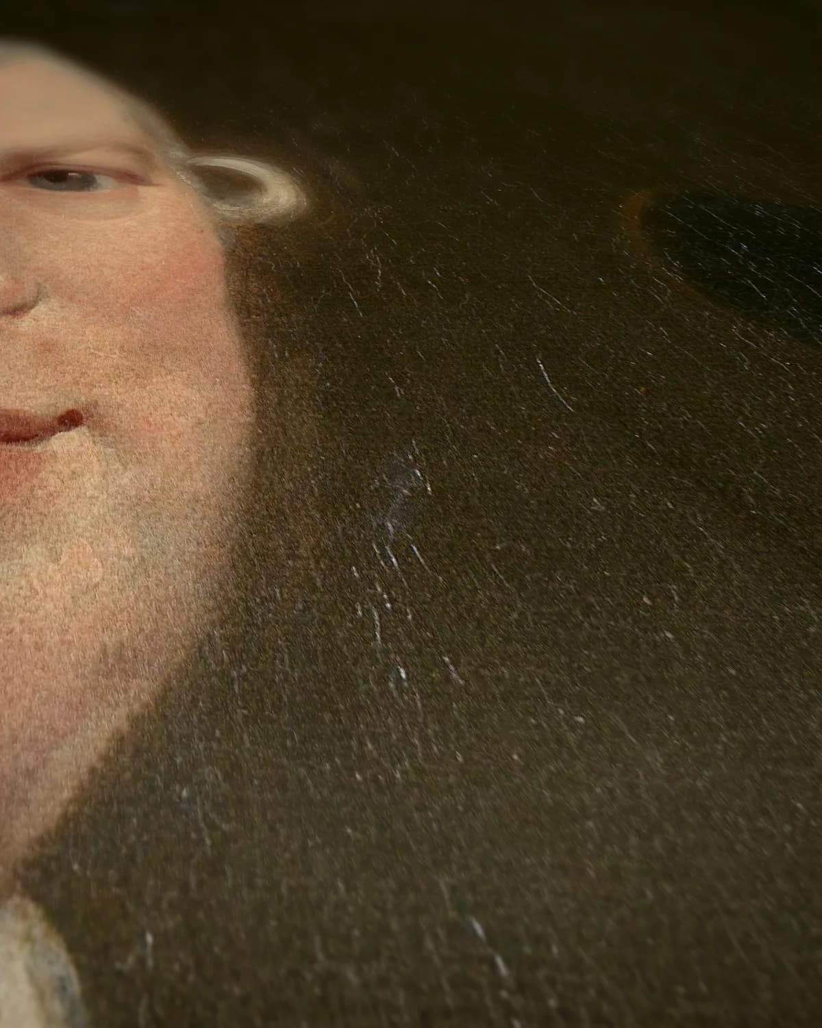 Portret van Hendrick de Hartog op geweven fluweel, uitsnede 2 van 3