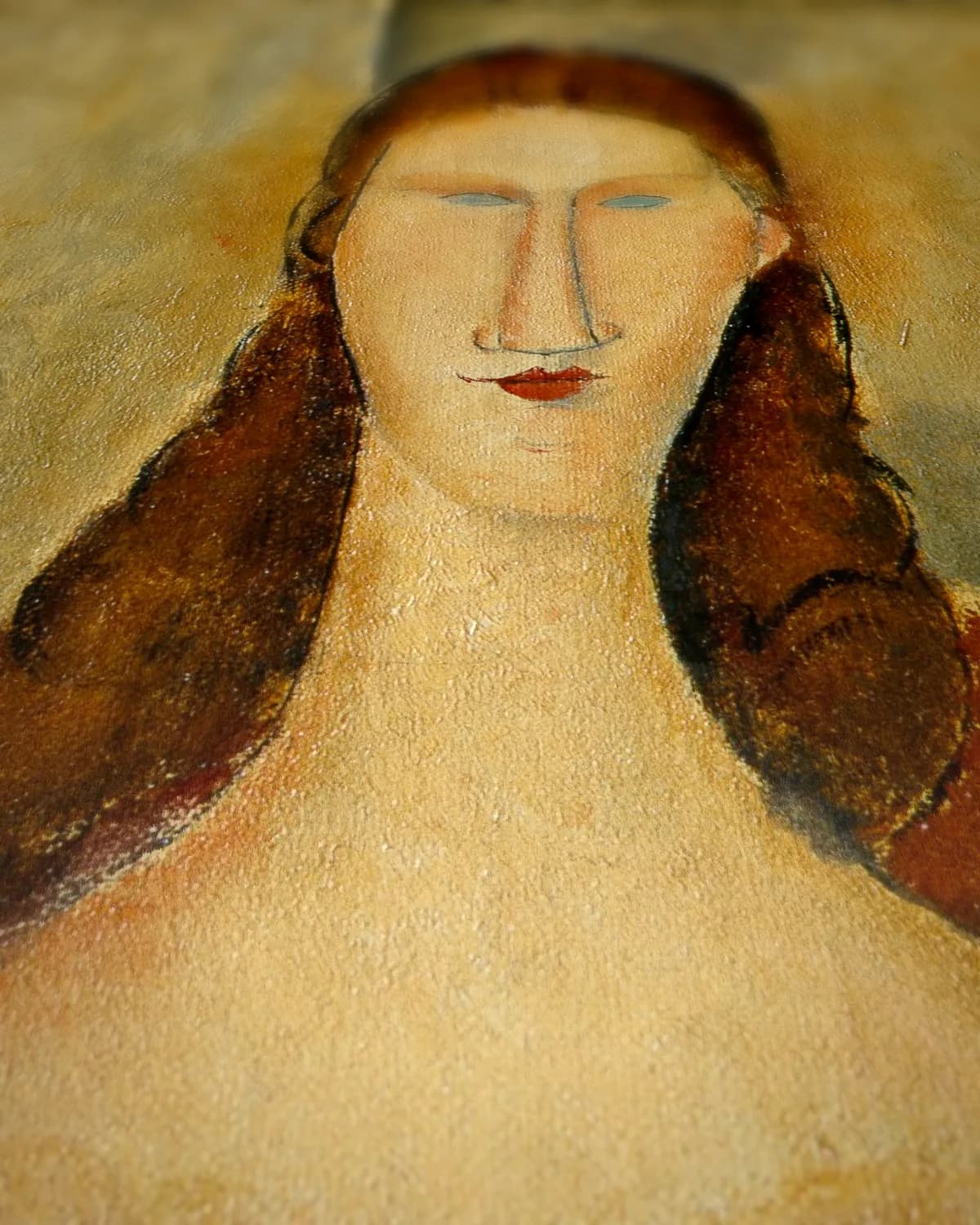 Portret van Jeanne Hébuterne, zittend op geweven fluweel, uitsnede 3 van 3
