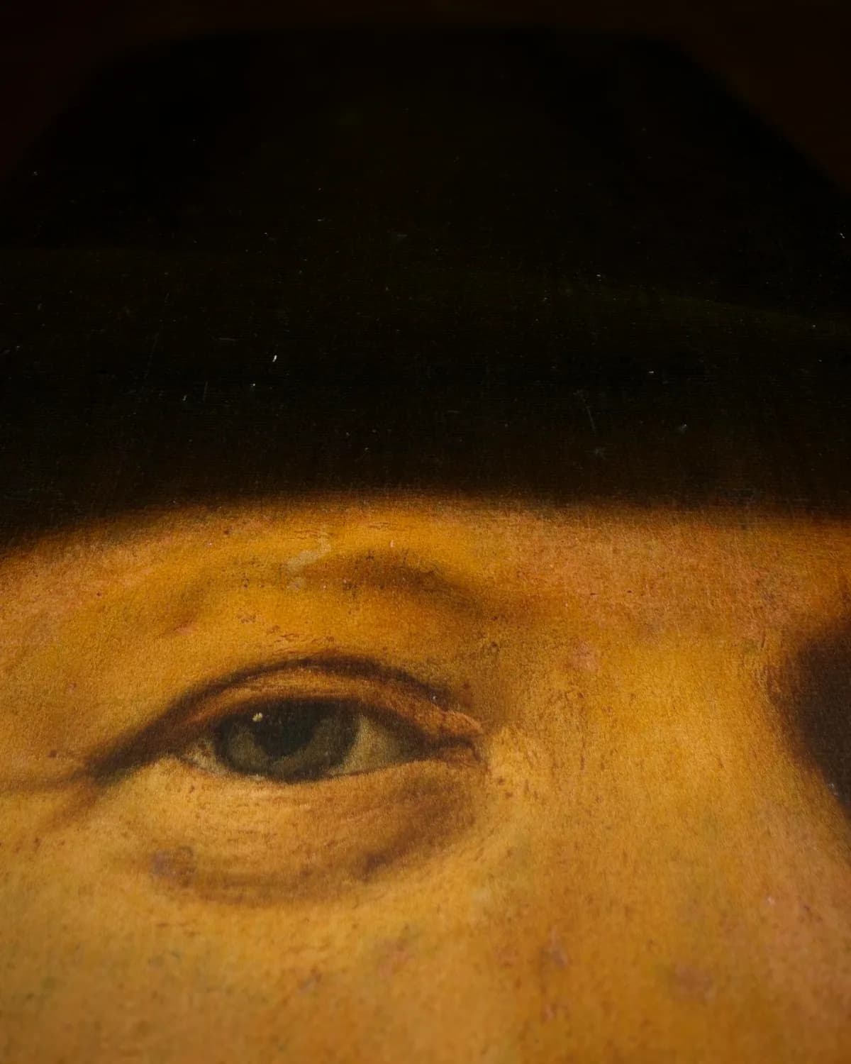Portret van Joos van Trappen, genaamd Banckert, vice-admiraal op geweven fluweel, uitsnede 3 van 3