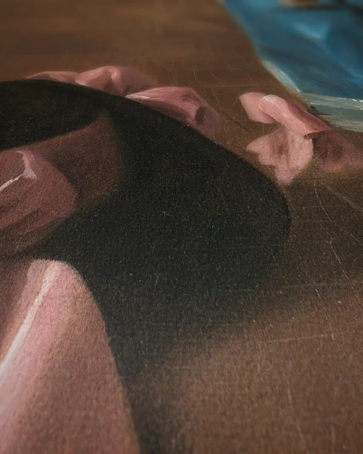 Portret van Juan María Osorio op geweven fluweel, uitsnede 1 van 3