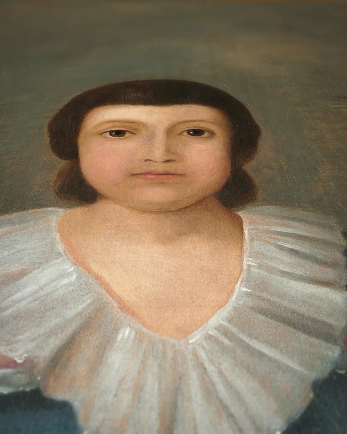 Portret van Juan María Osorio op geweven fluweel, uitsnede 3 van 3