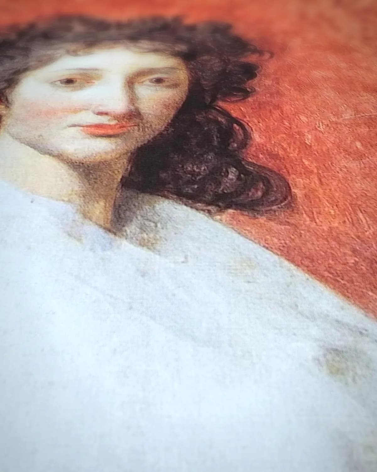 Portret van Louise Trudaine op geweven fluweel, uitsnede 3 van 3