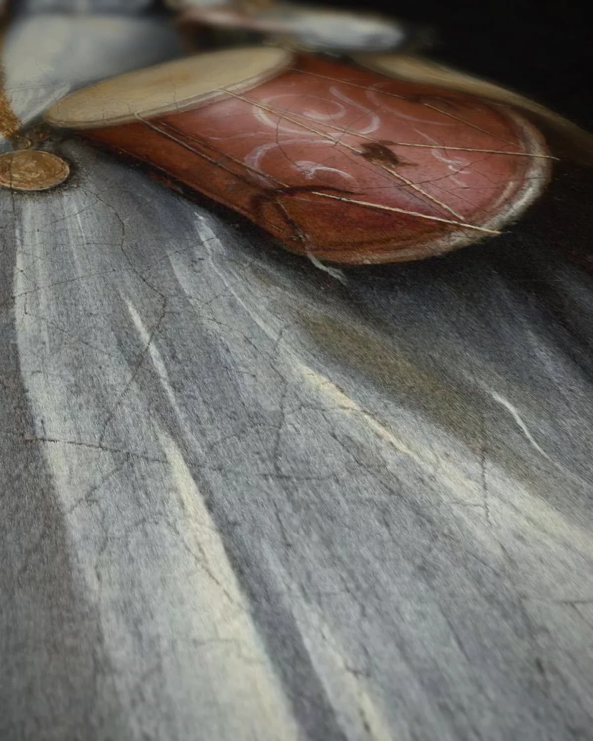 Portret van Moses ter Borch als tweejarig kind op geweven fluweel, uitsnede 2 van 3