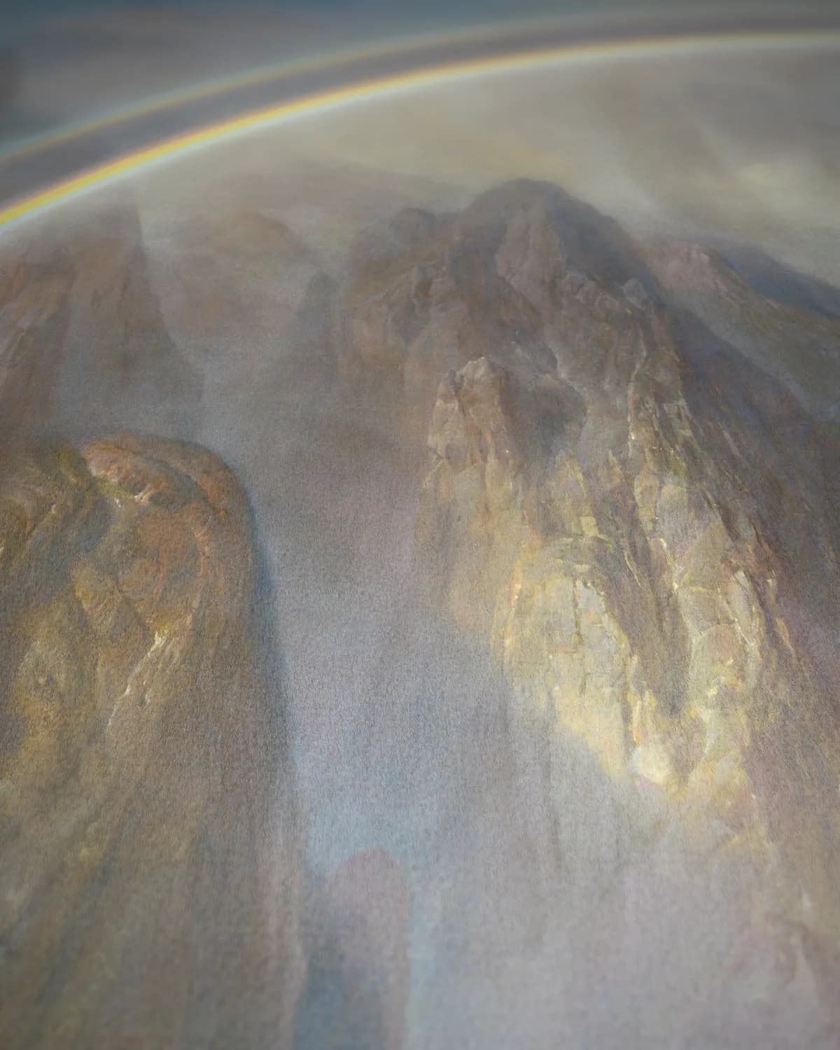 Regenboogvallei op geweven fluweel, uitsnede 3 van 3