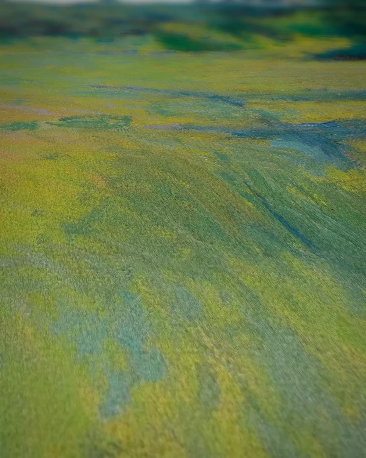 Rivierlandschap op geweven fluweel, uitsnede 2 van 3