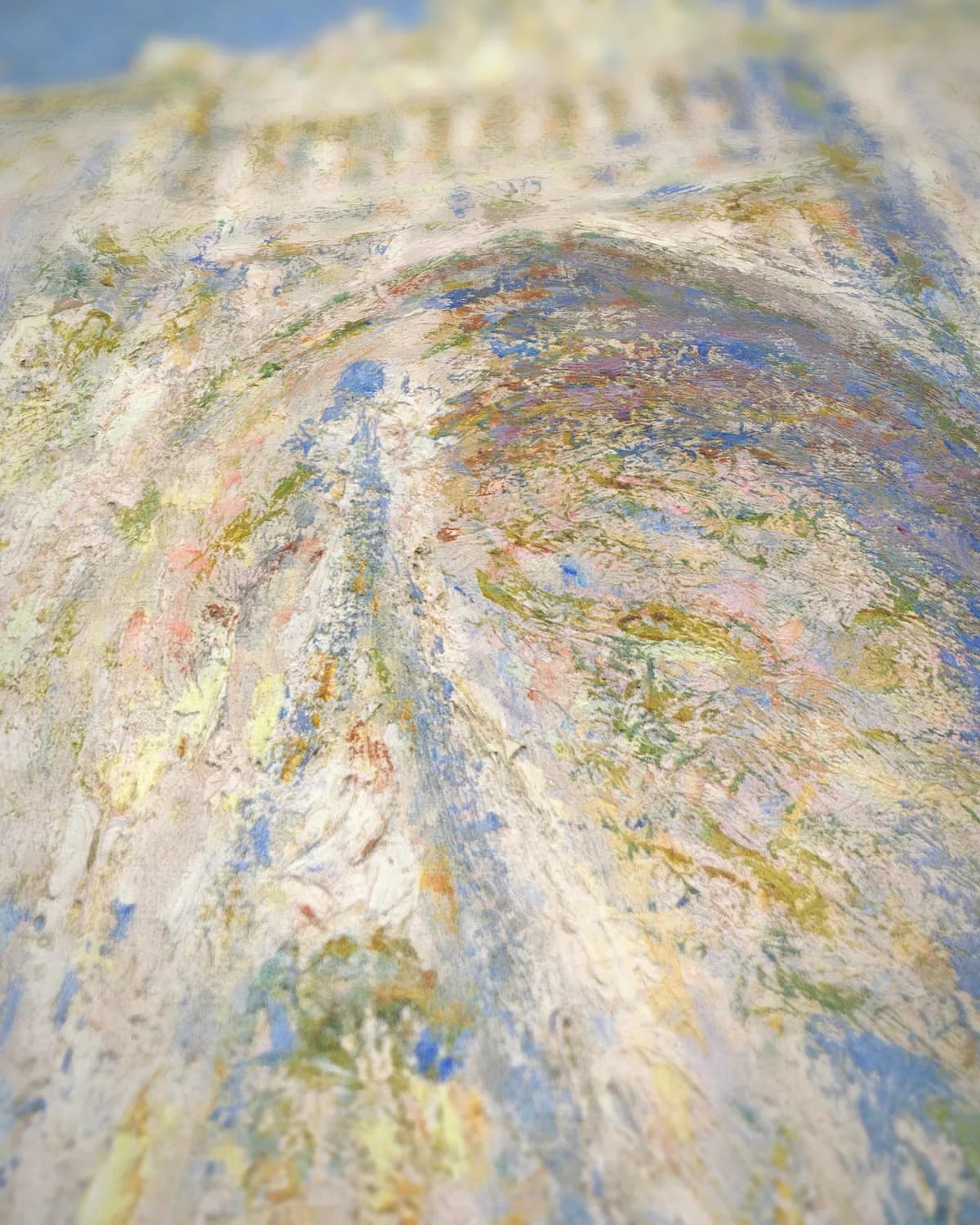 Rouen Cathedral, West Façade, Sunlight op geweven fluweel, uitsnede 3 van 3