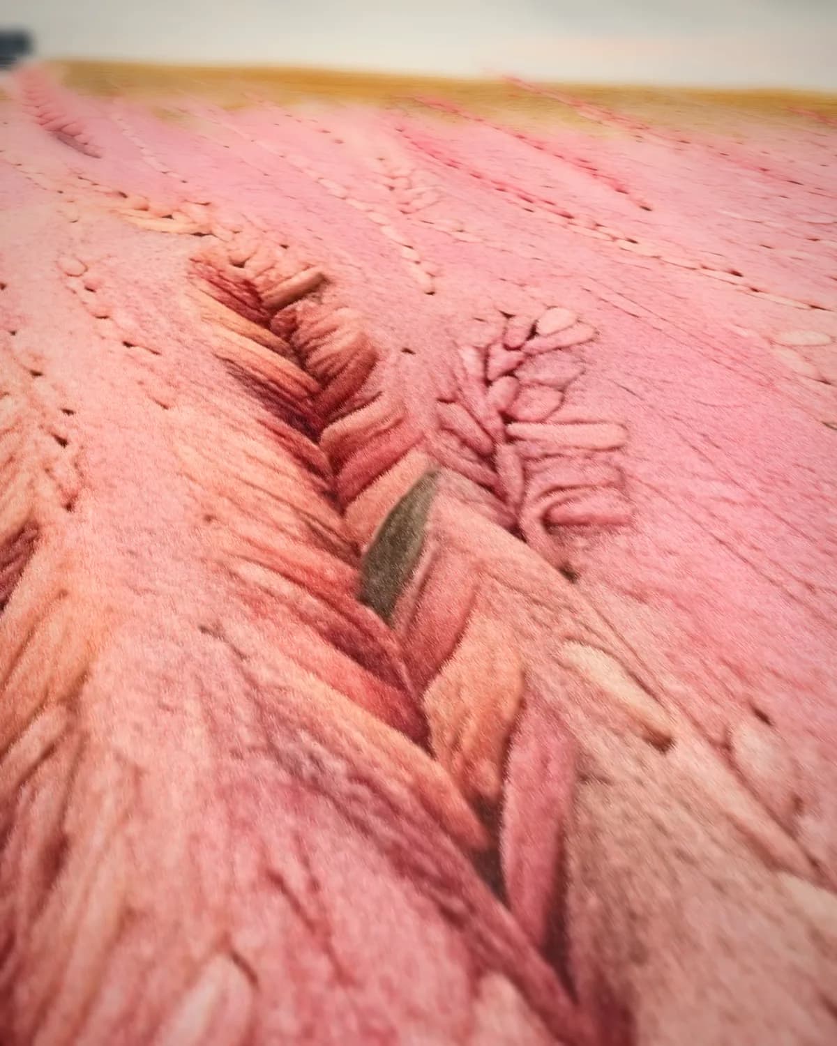 Roze Rustiek op geweven fluweel, uitsnede 2 van 3