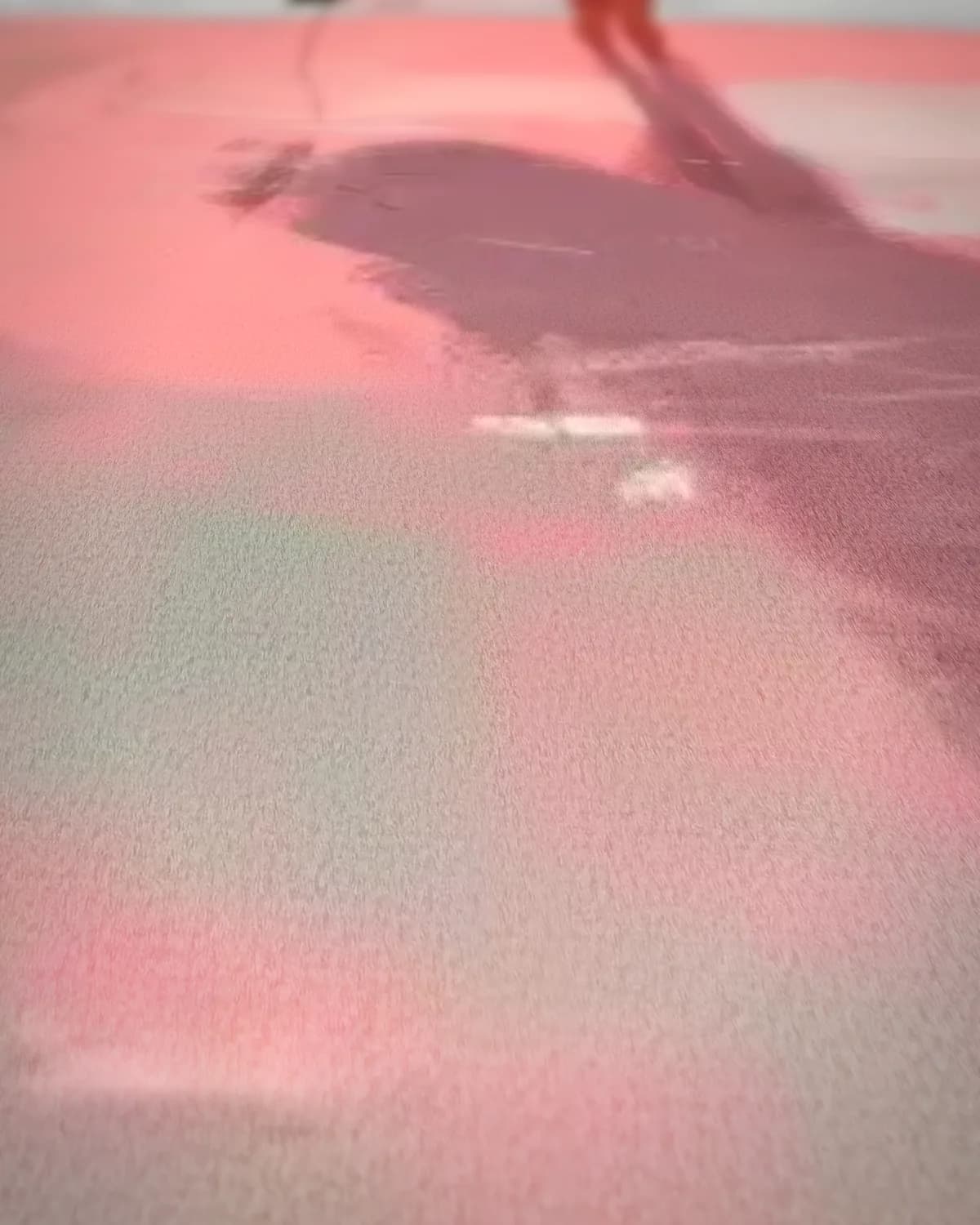 Roze Surfer op geweven fluweel, uitsnede 1 van 3