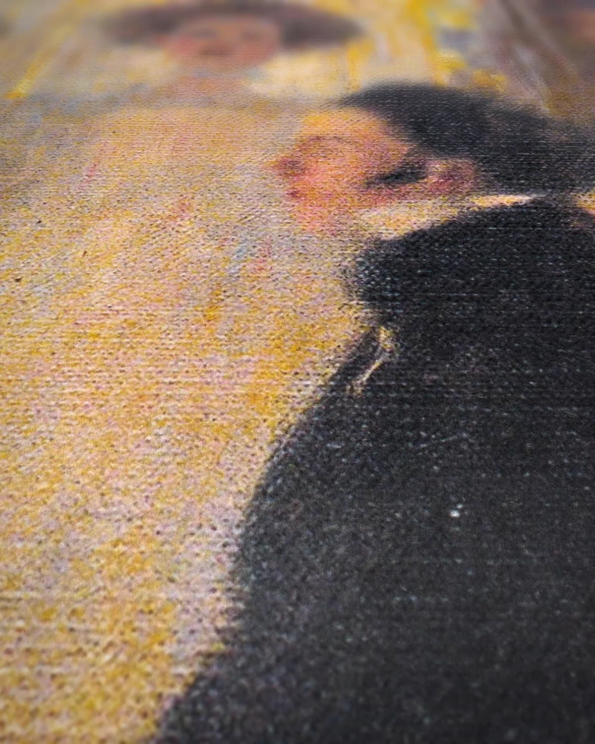 Schubert aan de piano op geweven fluweel, uitsnede 3 van 3