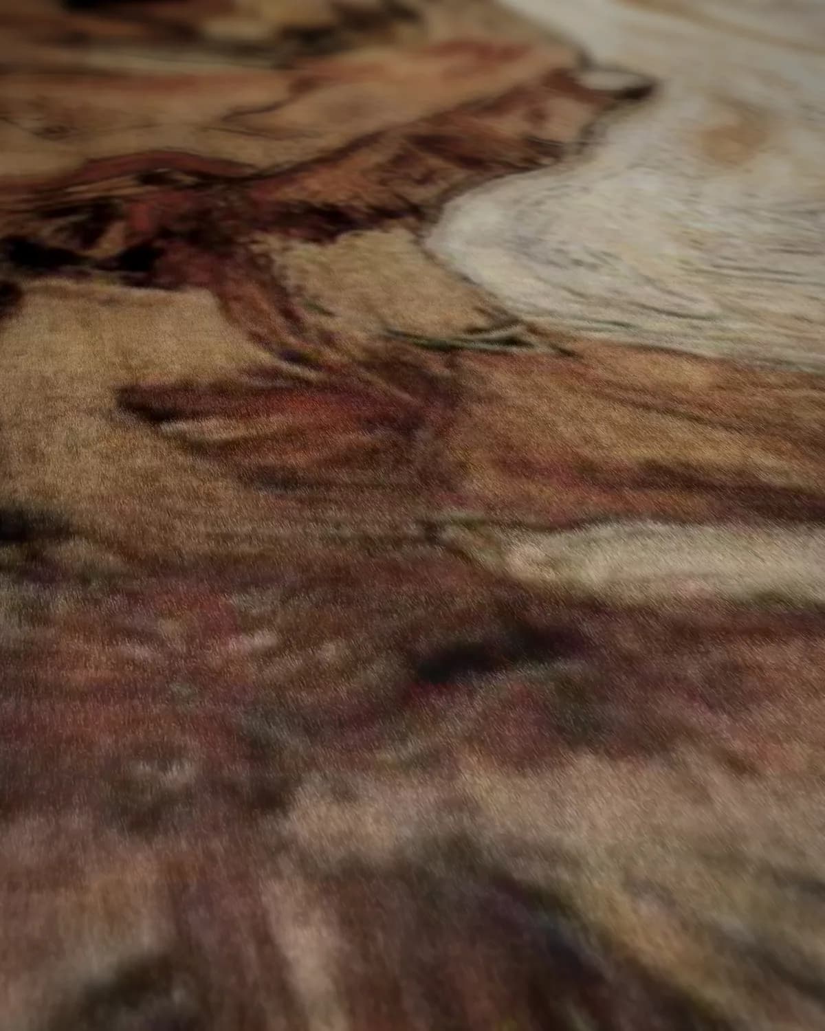 Zelfportret met gebogen hoofd op geweven fluweel, uitsnede 2 van 3
