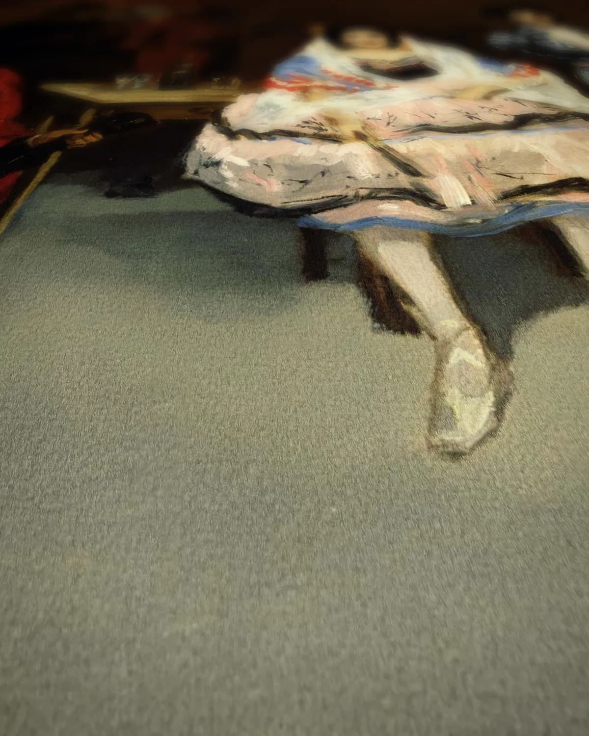 Spaans ballet op geweven fluweel, uitsnede 1 van 3