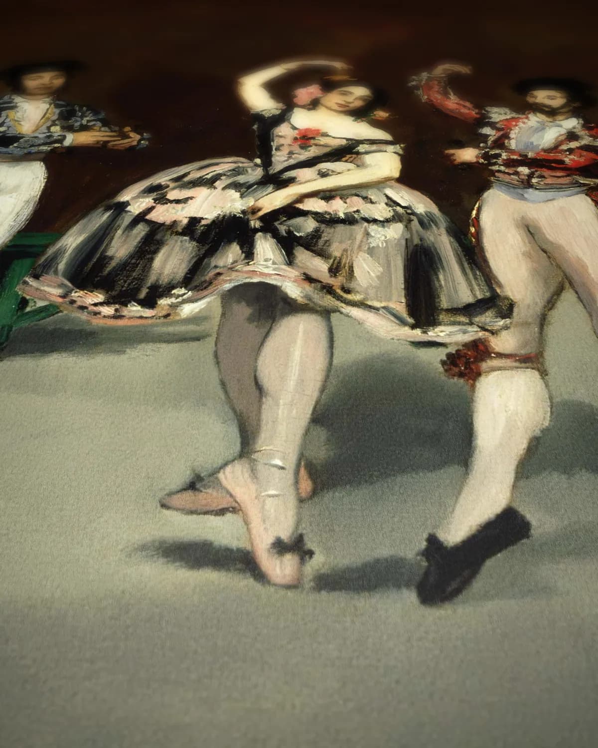 Spaans ballet op geweven fluweel, uitsnede 3 van 3