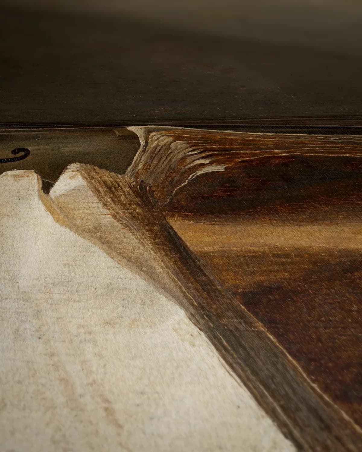 Stilleven met boeken op geweven fluweel, uitsnede 2 van 3
