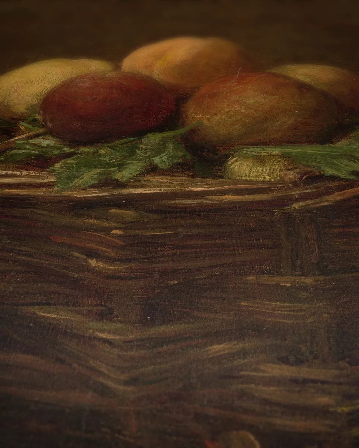 Stilleven met fruit op geweven fluweel, uitsnede 3 van 3