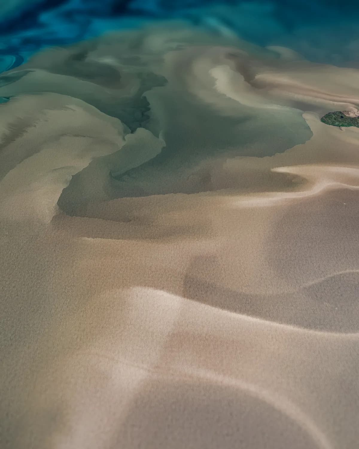 Stromende Delta op geweven fluweel, uitsnede 3 van 3