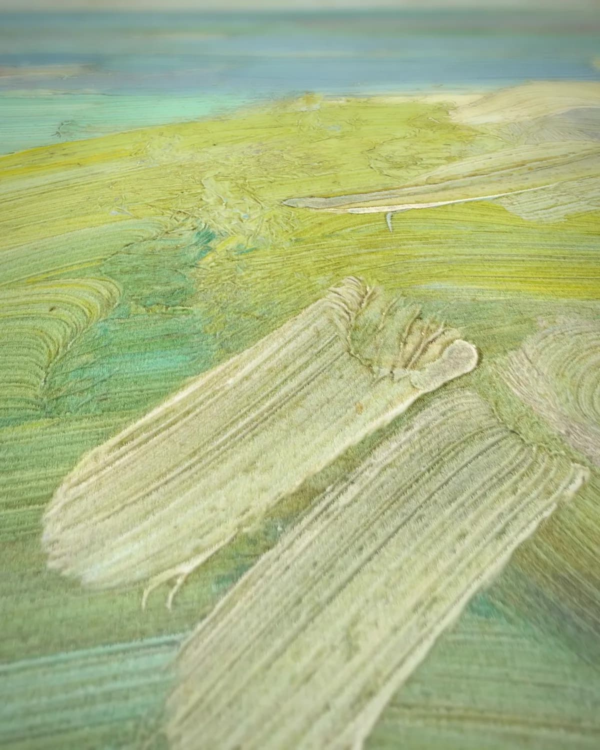 Studie op Iona op geweven fluweel, uitsnede 1 van 3
