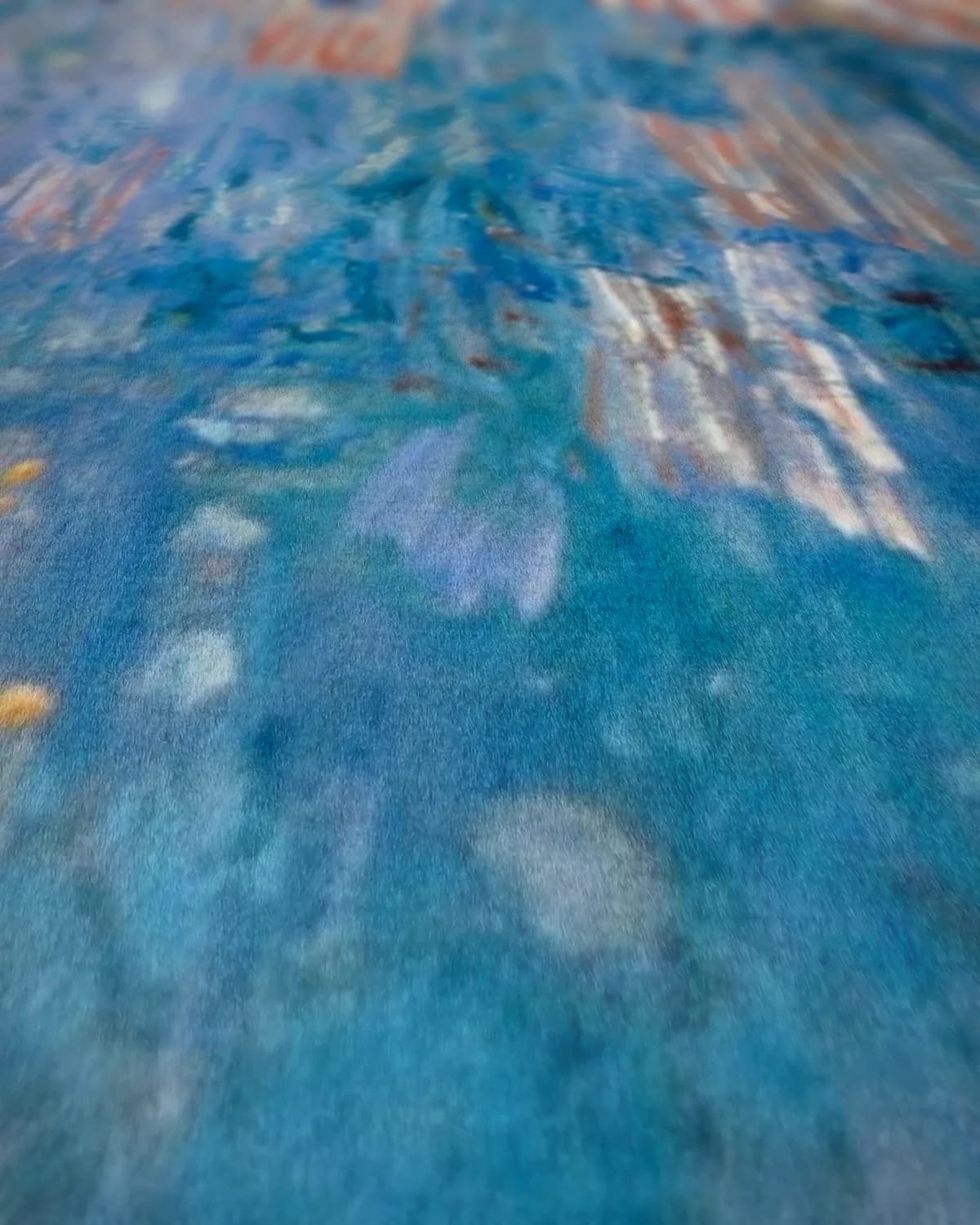 The Avenue in the Rain op geweven fluweel, uitsnede 1 van 3