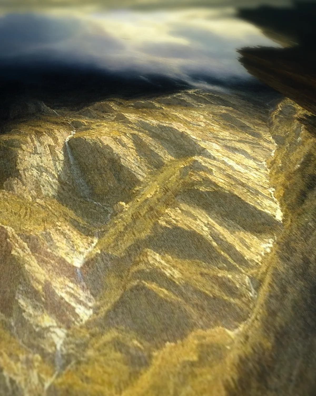 The Rocky Mountains, Lander's Peak op geweven fluweel, uitsnede 2 van 3