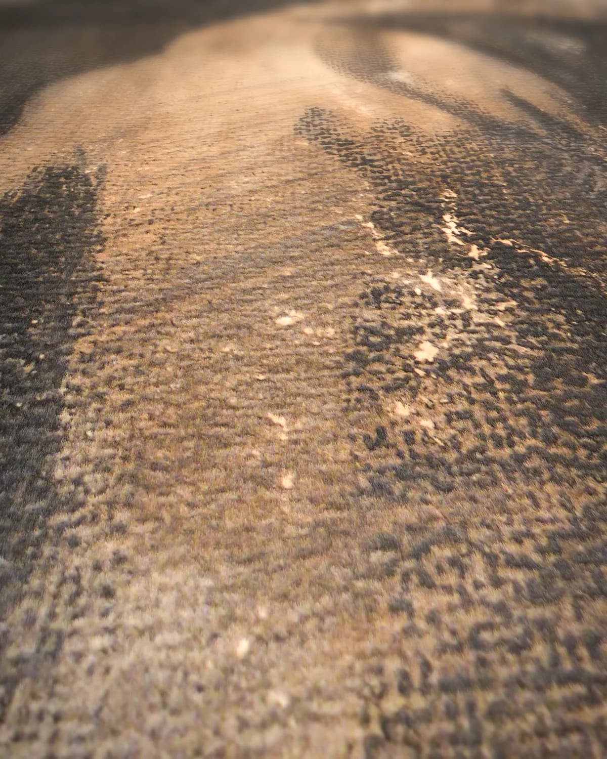 Treurende oude man op geweven fluweel, uitsnede 1 van 3