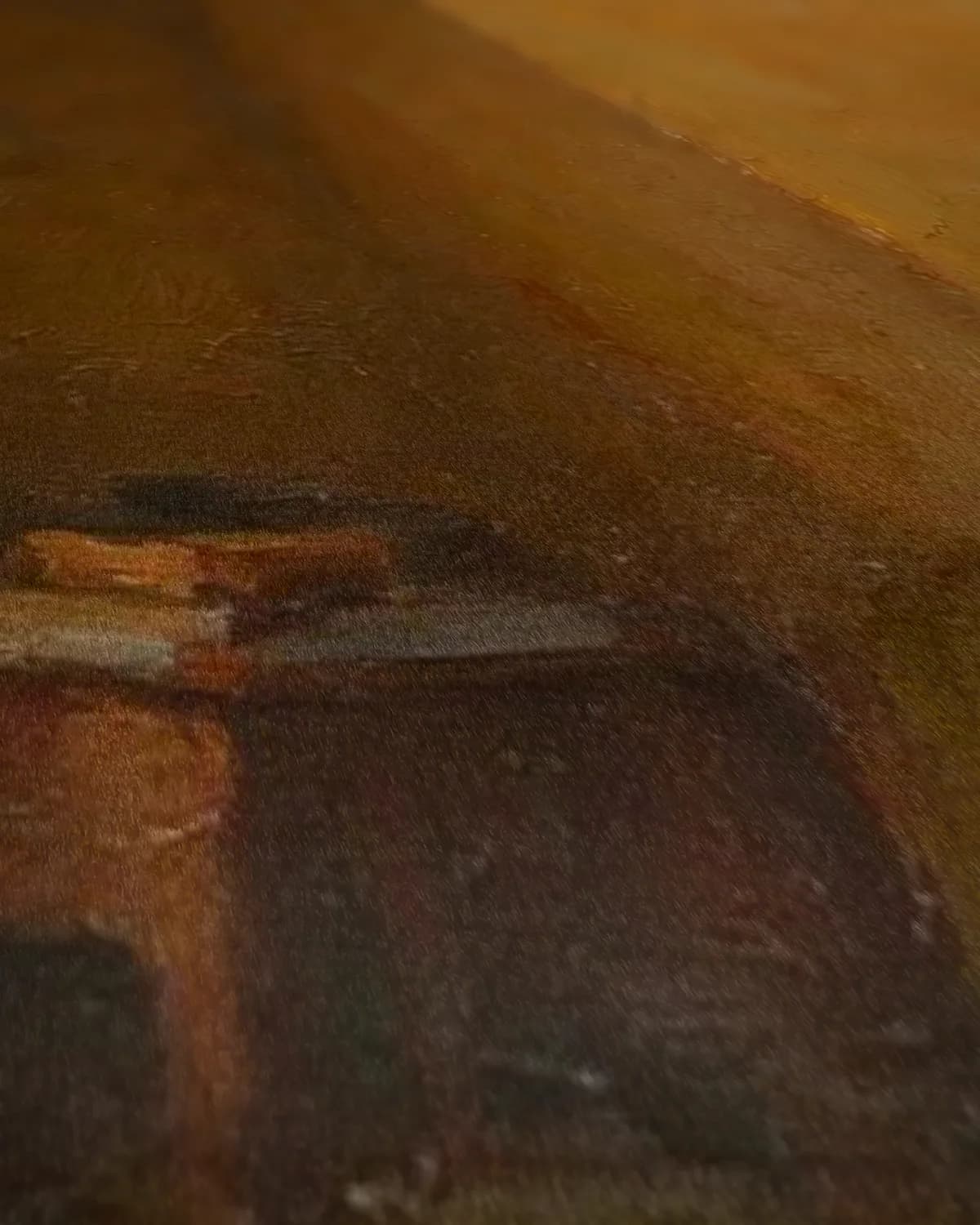 Twee koppen op tafel op geweven fluweel, uitsnede 2 van 3