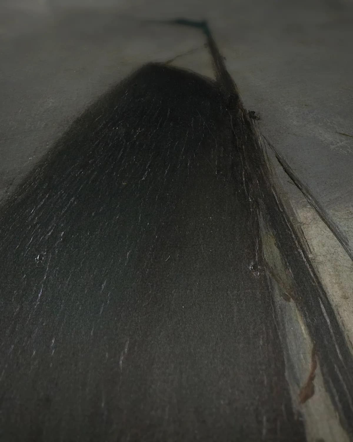 Vaart met zeilende scheepjes op geweven fluweel, uitsnede 3 van 3