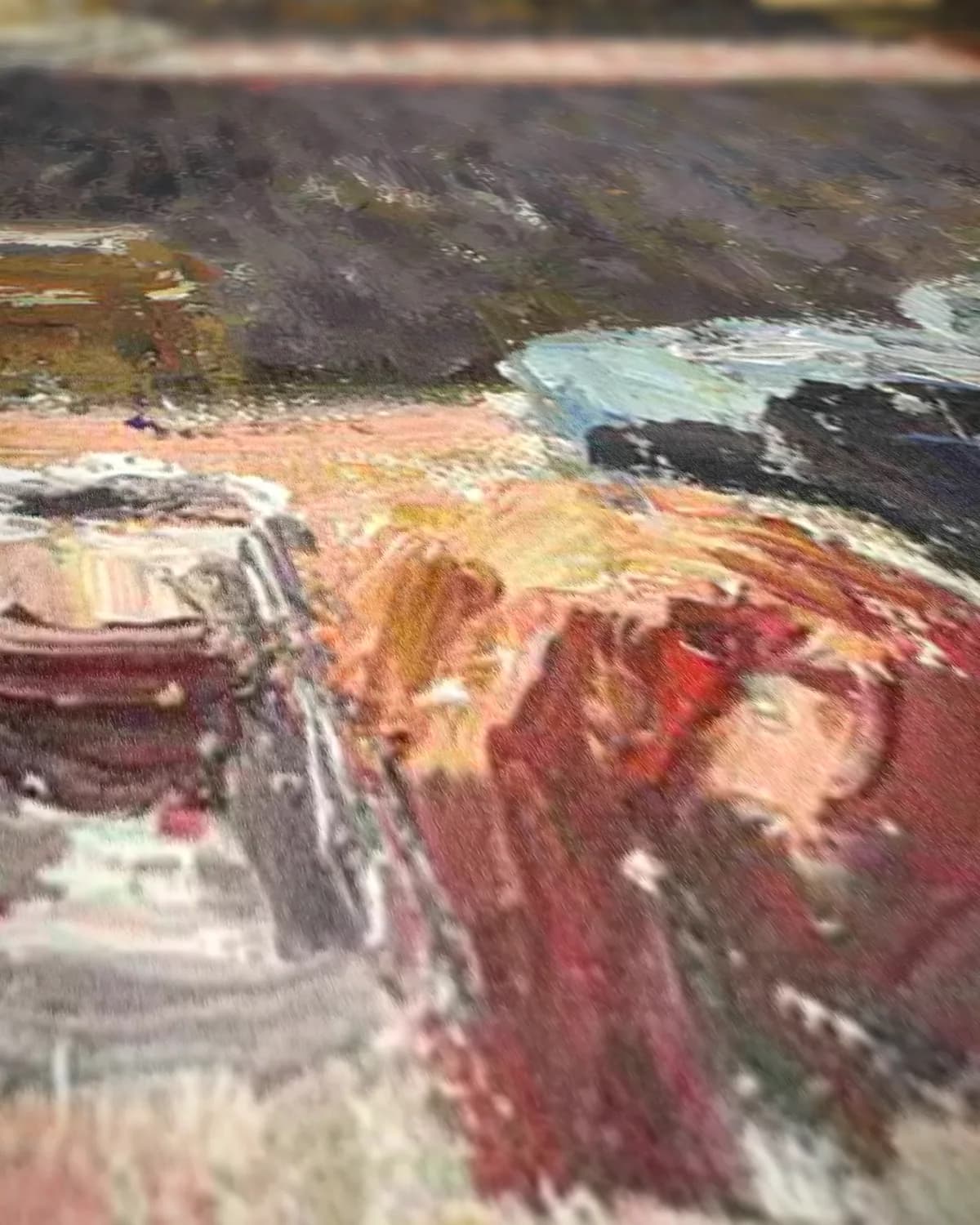 Oude wijnboer, Moret op geweven fluweel, uitsnede 2 van 3