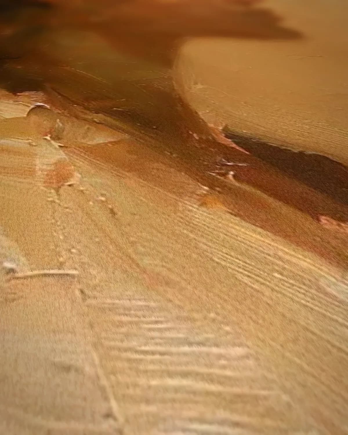Vrouw in terracotta op geweven fluweel, uitsnede 2 van 3