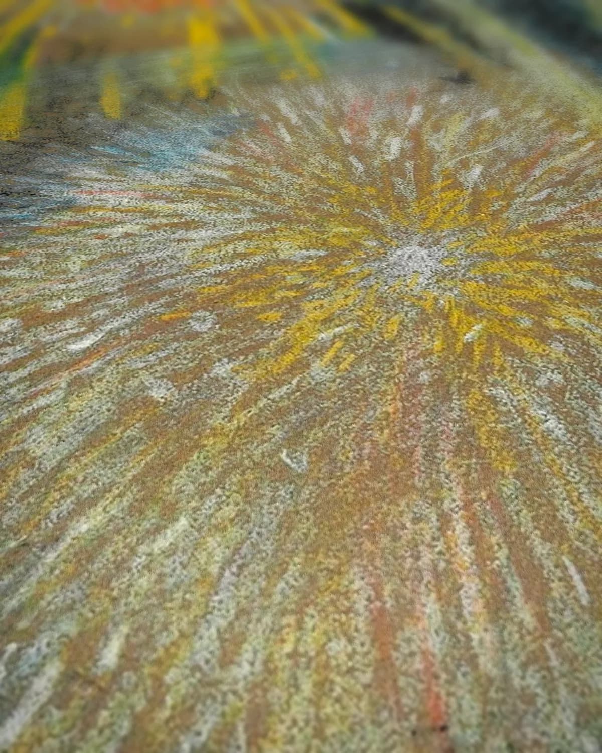 Vuurwerk op geweven fluweel, uitsnede 3 van 3