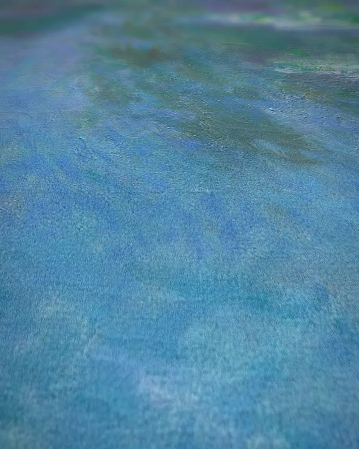 Waterlelies (1906) op geweven fluweel, uitsnede 1 van 3