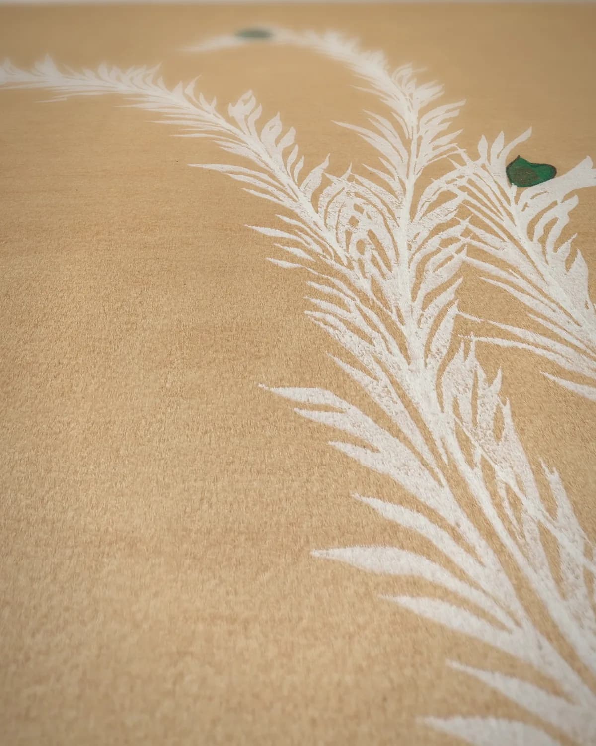 White Phoenix (Hakuho) op geweven fluweel, uitsnede 1 van 3