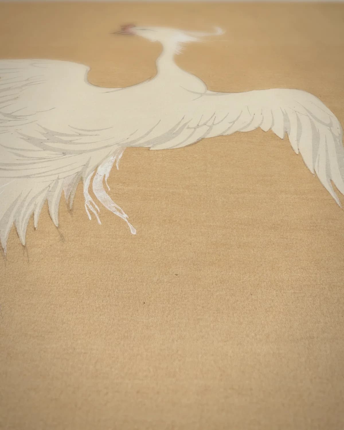 White Phoenix (Hakuho) op geweven fluweel, uitsnede 3 van 3