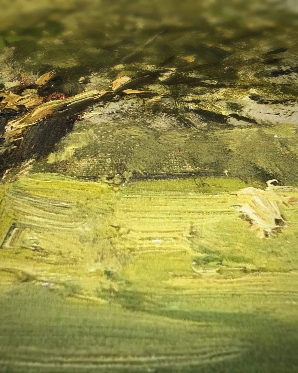 Wilgebomen op geweven fluweel, uitsnede 1 van 3