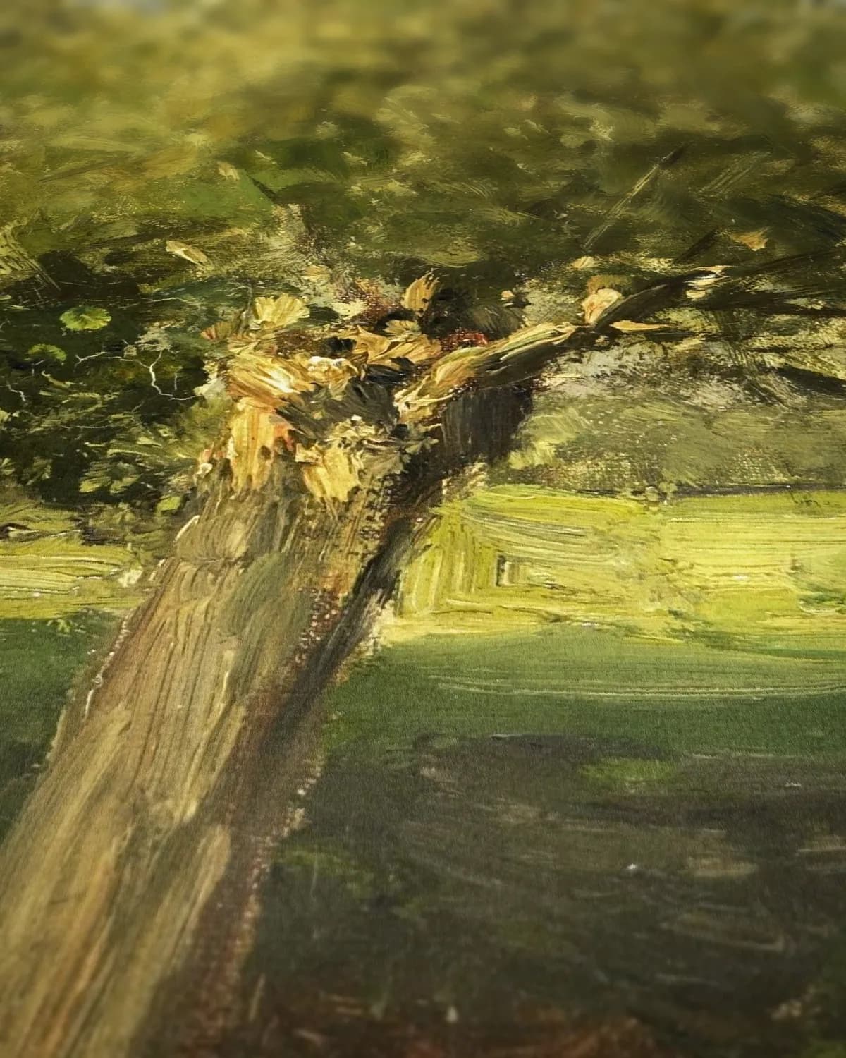 Wilgebomen op geweven fluweel, uitsnede 3 van 3