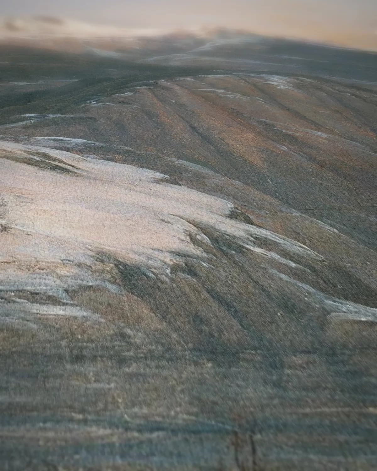 Winter aan de Sognefjord op geweven fluweel, uitsnede 2 van 3
