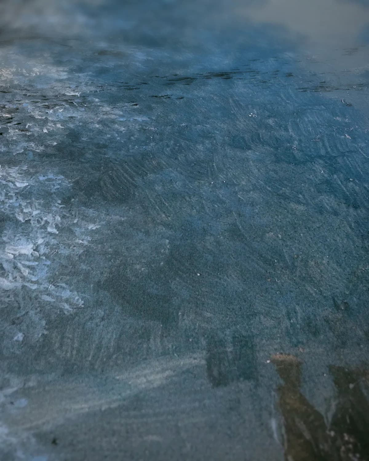 Winterlandschap op geweven fluweel, uitsnede 3 van 3