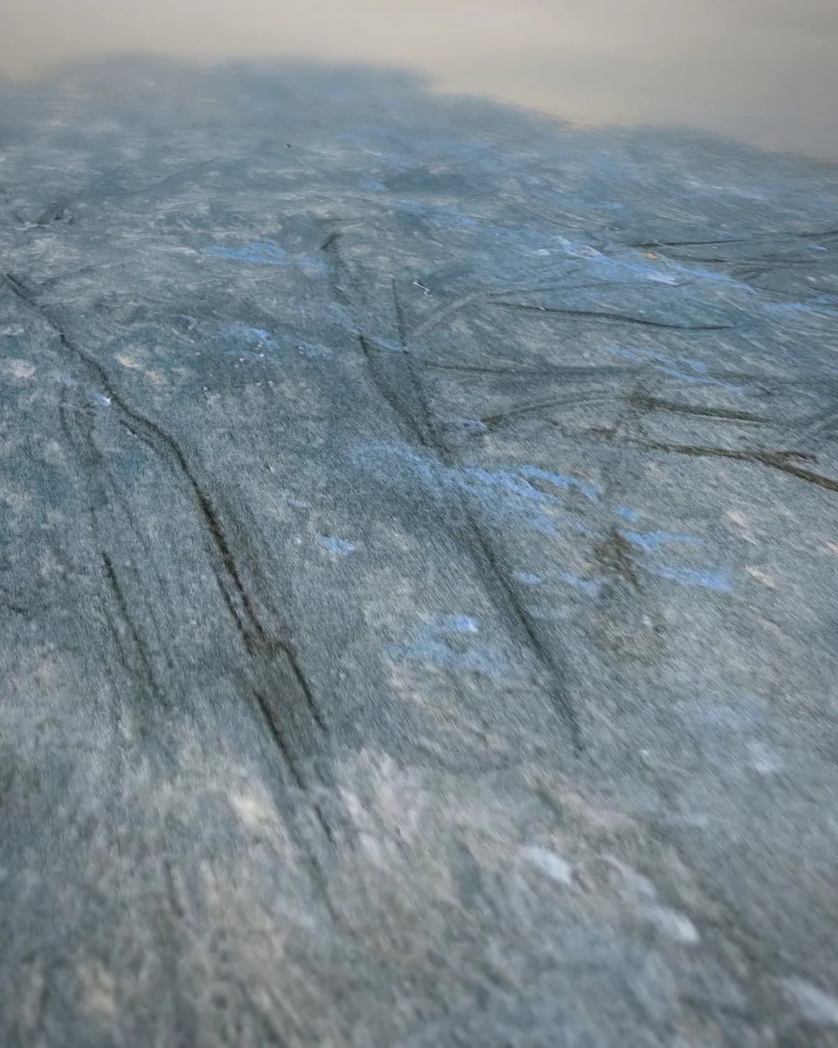 Winterlandschap op geweven fluweel, uitsnede 2 van 3