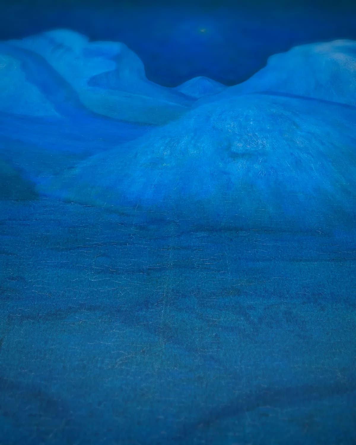 Winternacht in Rondane op geweven fluweel, uitsnede 3 van 3