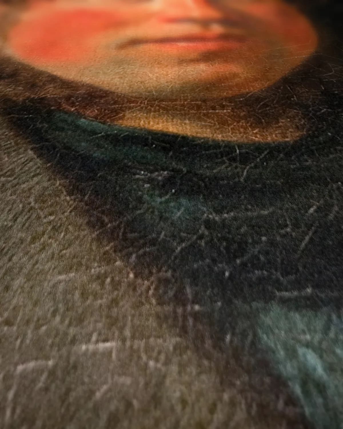 Zelfportret, ca. 1833 op geweven fluweel, uitsnede 1 van 3
