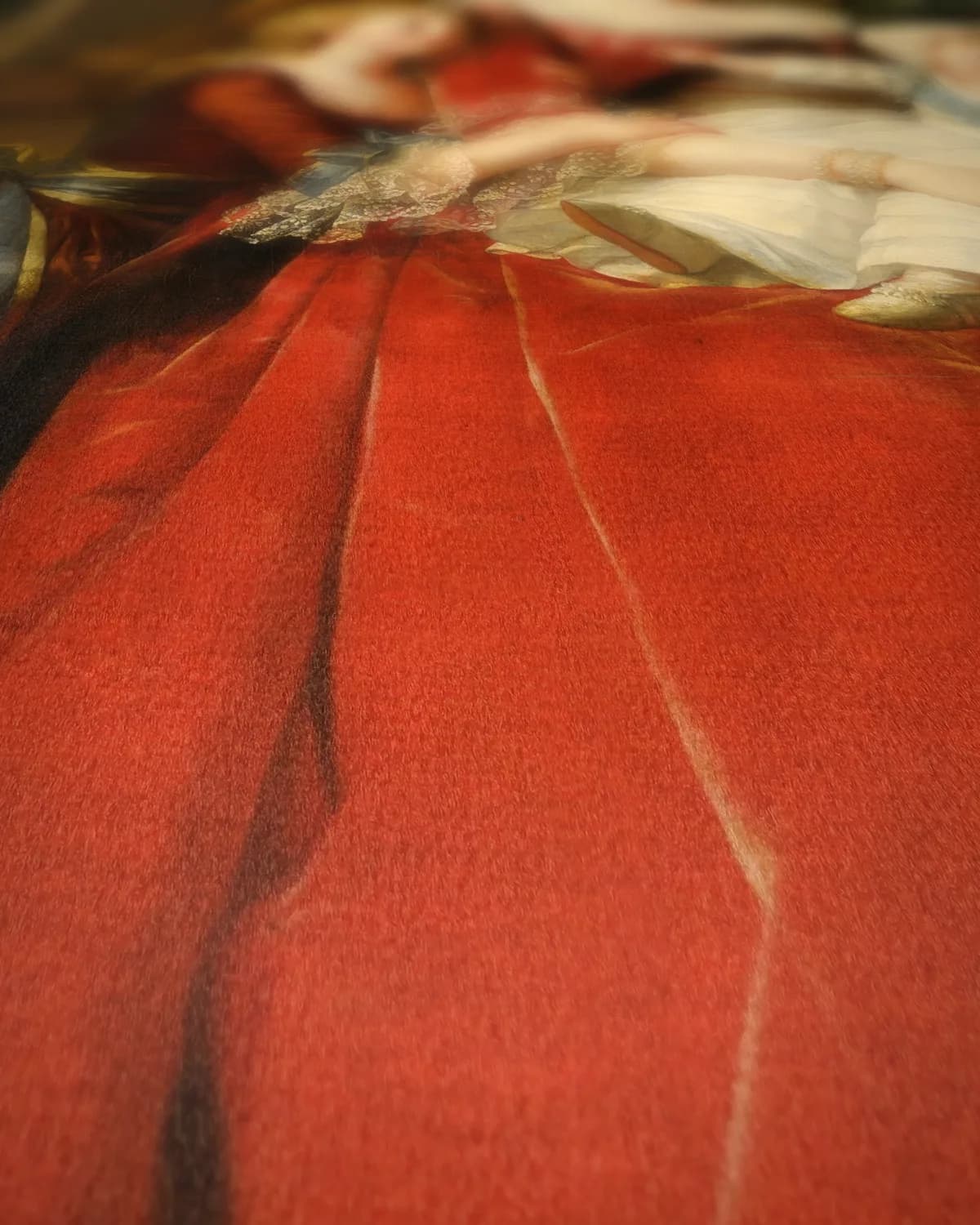 Zelfportret met strohoed op geweven fluweel, uitsnede 1 van 3