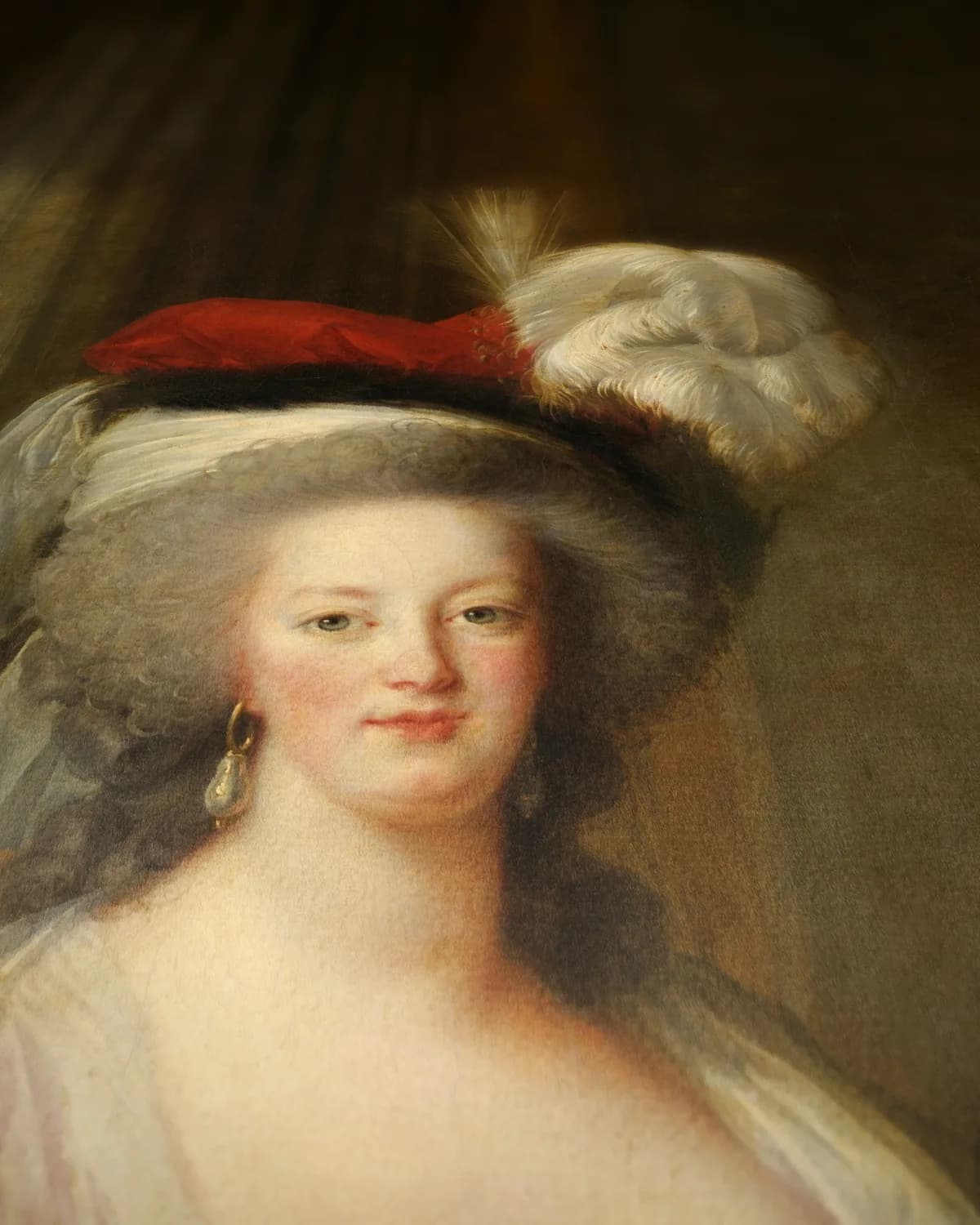 Zelfportret met strohoed op geweven fluweel, uitsnede 3 van 3