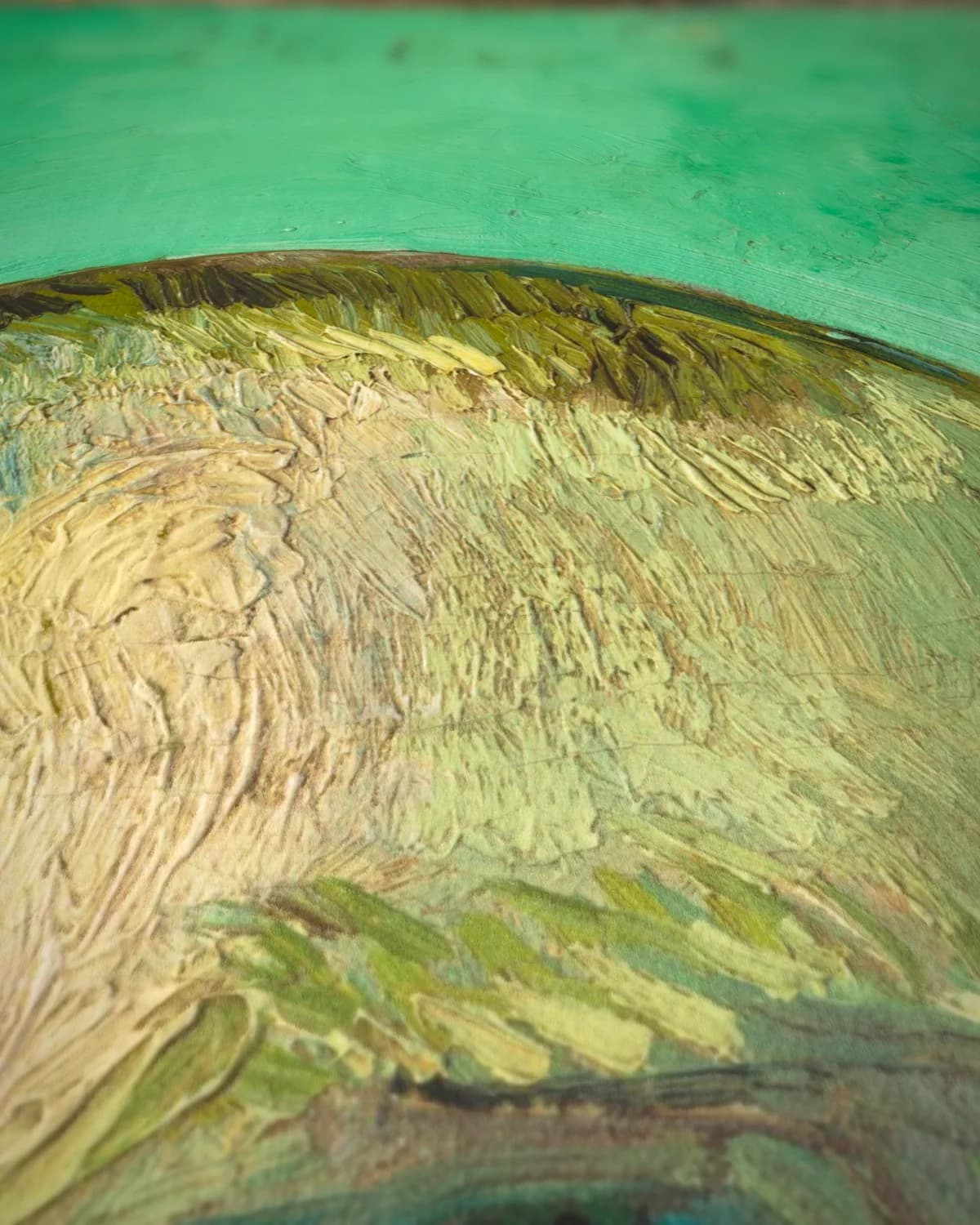Zelfportret, opgedragen aan Gauguin op geweven fluweel, uitsnede 3 van 3