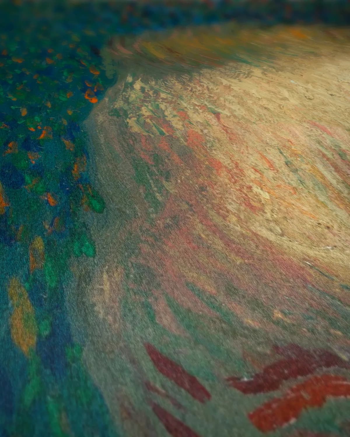 Zelfportret van Gogh op geweven fluweel, uitsnede 2 van 3