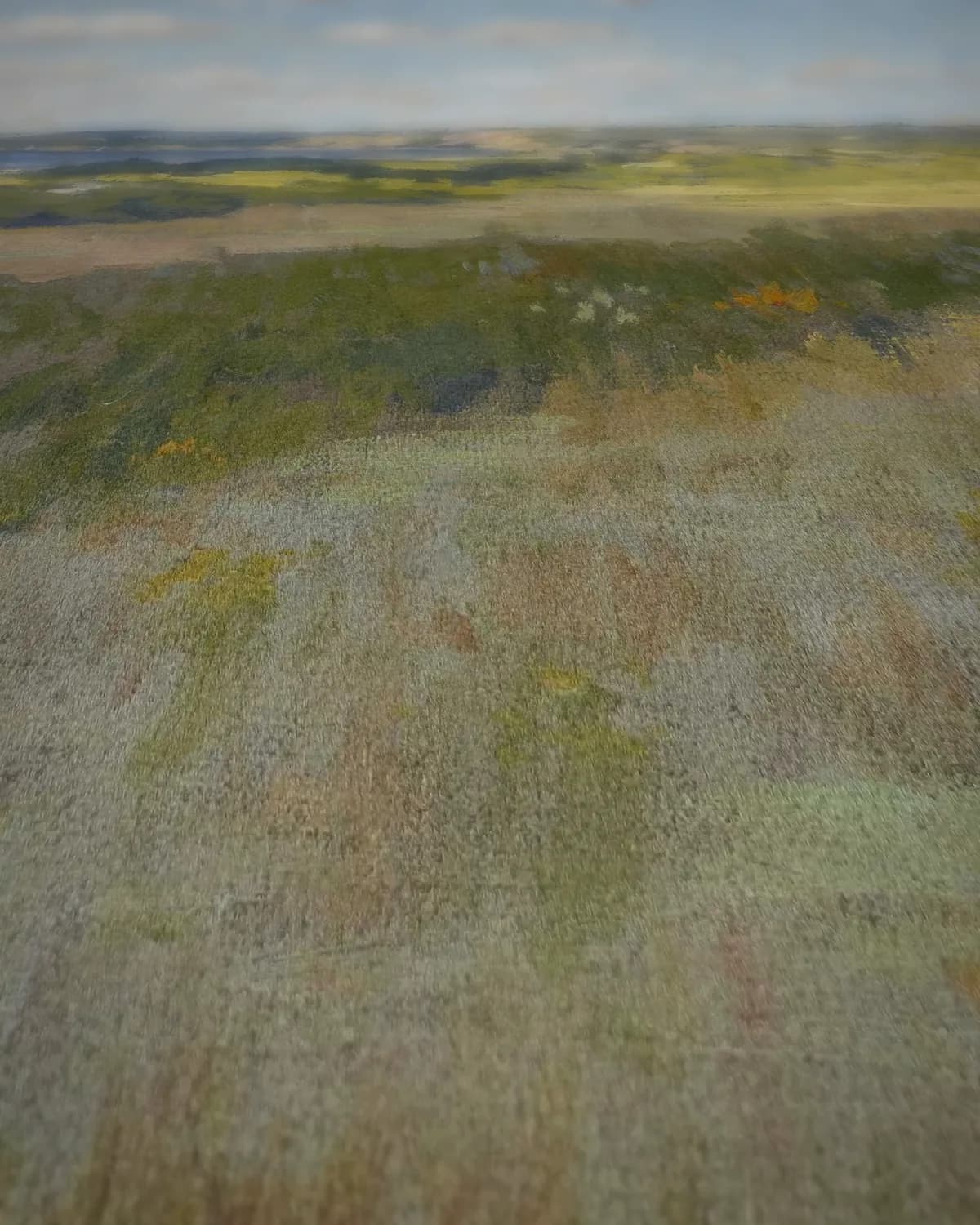 Zonlicht en schaduw, Shinnecock Hills op geweven fluweel, uitsnede 1 van 3