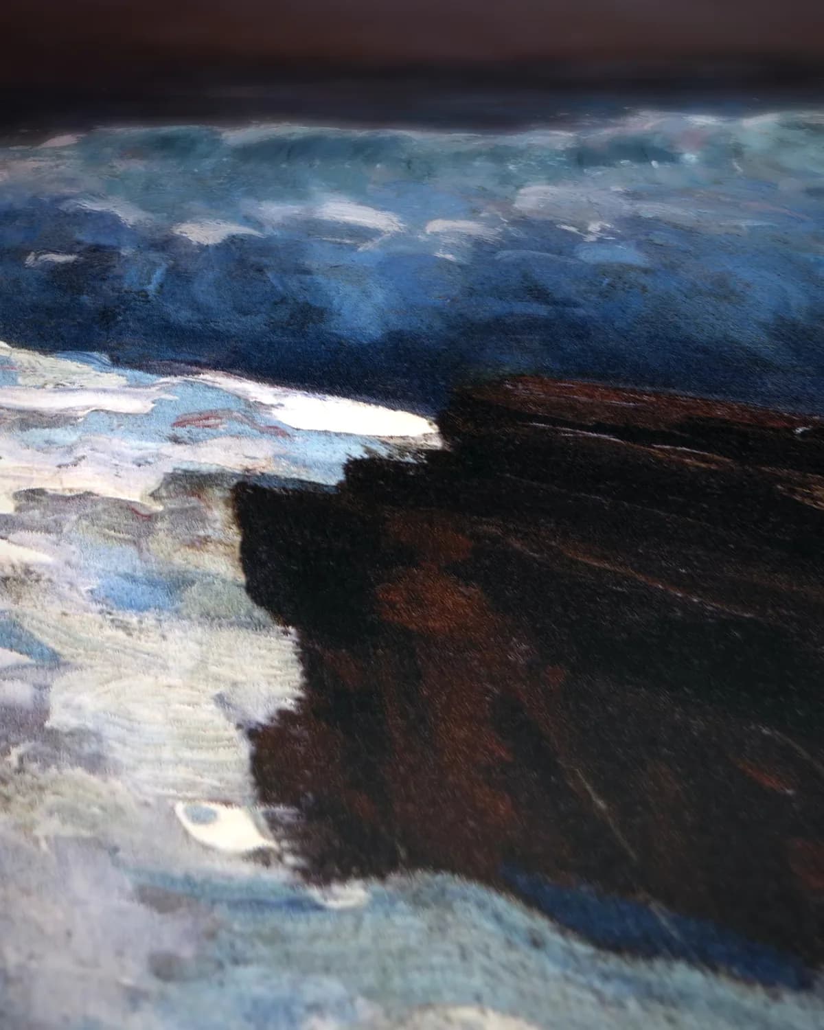 Zonlicht op de Kust op geweven fluweel, uitsnede 2 van 3